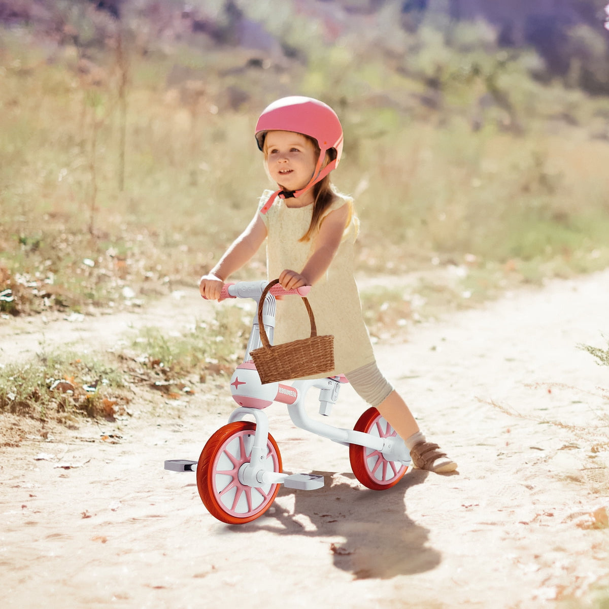 3 in 1 Toddler Tricycle Pink Z403