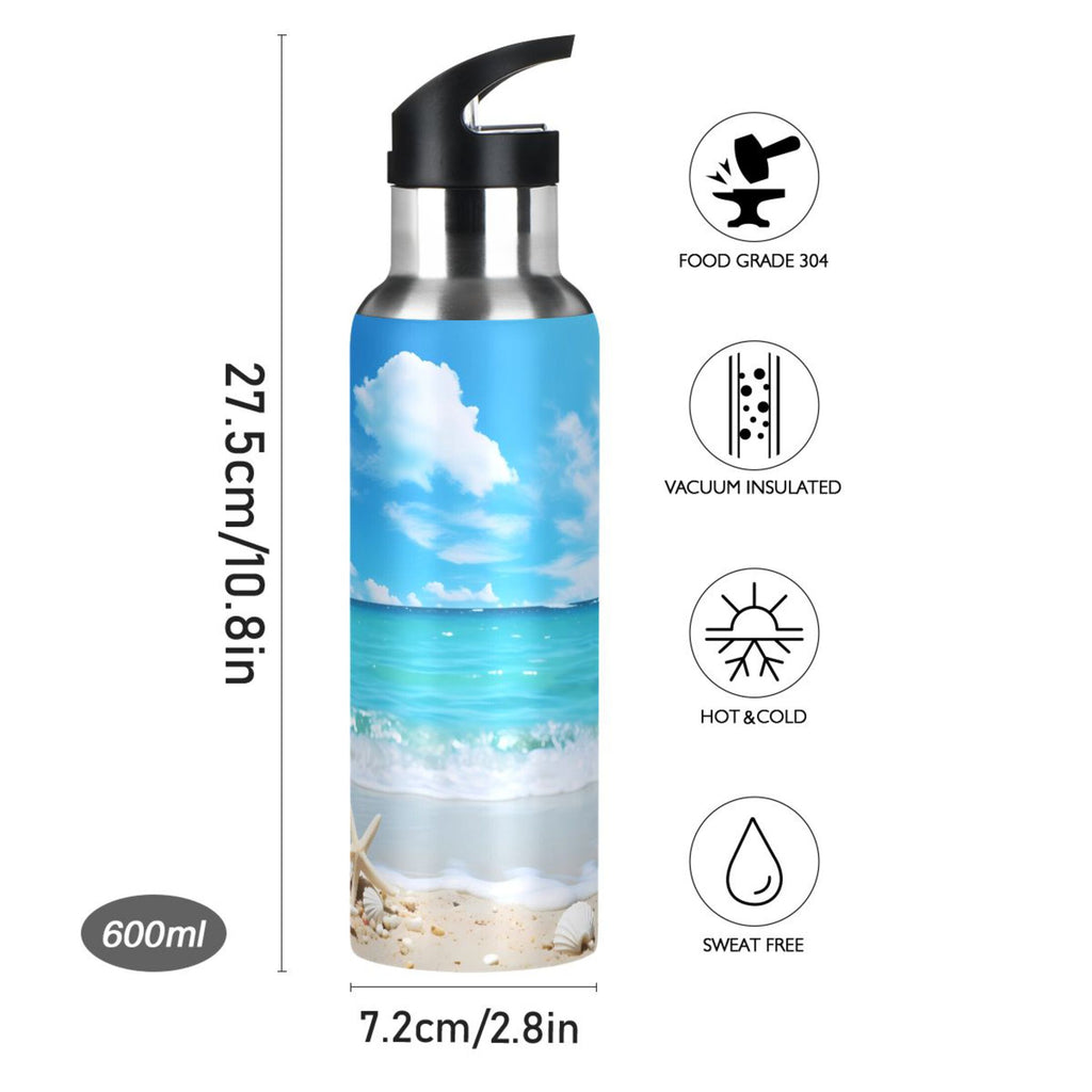 Insulated Stainless Steel Water Bottle with Straw Lid, 20 oz J571