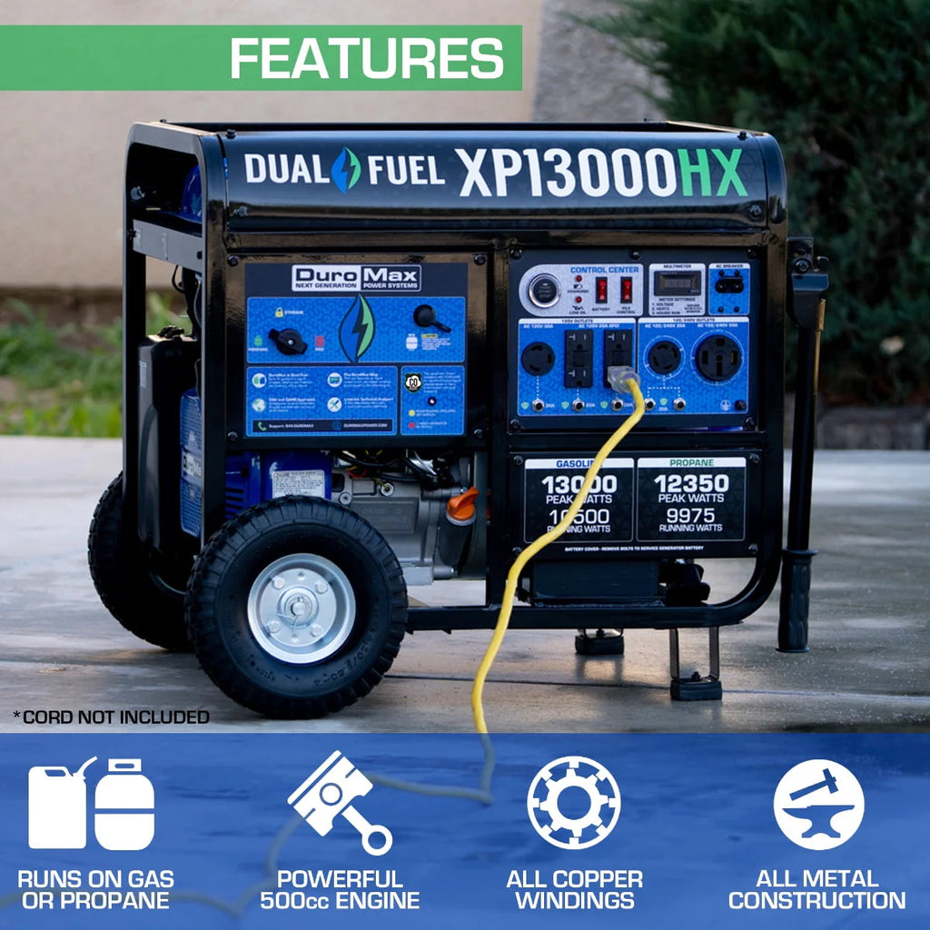 13,000 Watt Dual Fuel Portable Generator T323297