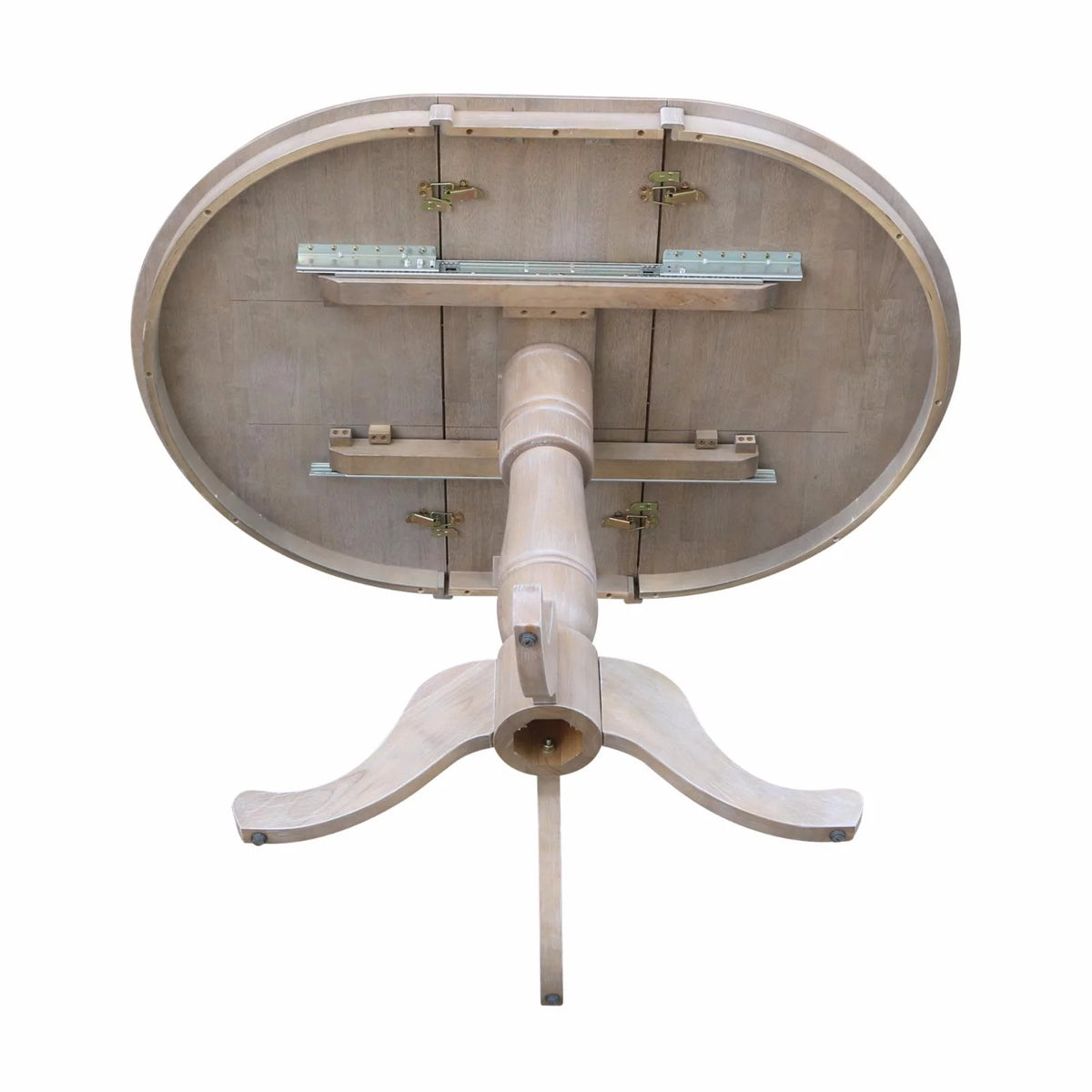 36" Round Top Pedestal Table with 12" Leaf R7355