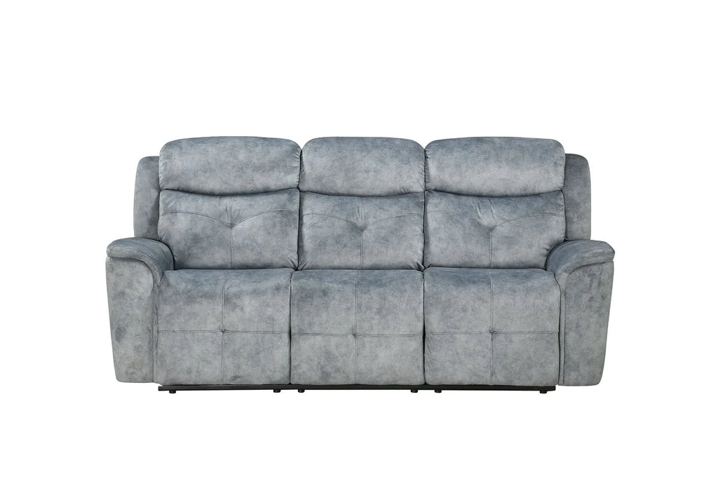 Silver Gray Fabric Motion Sofa O600509