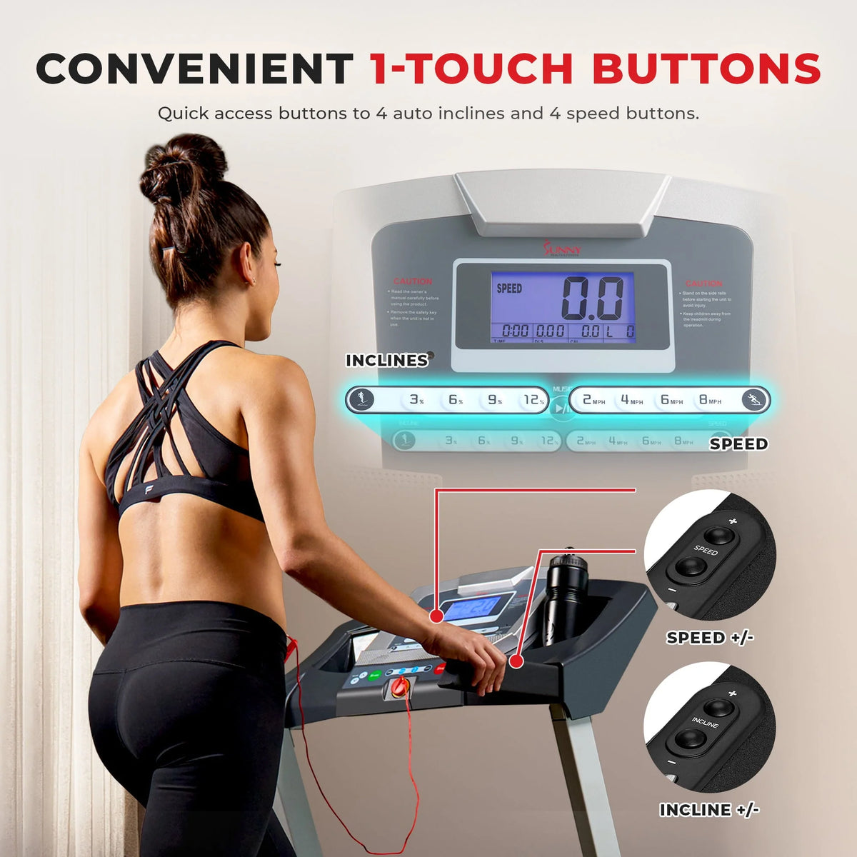 Foldable Treadmill with Auto Incline V5895