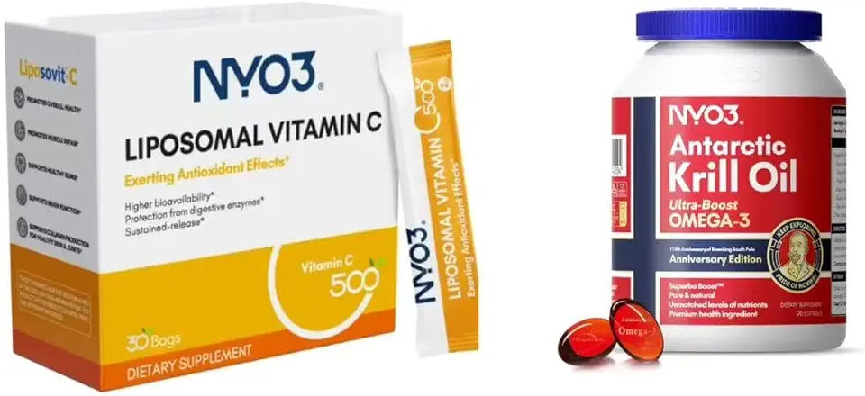 Krill Oil 1000mg and Liposomal Vitamin C 500mg I359