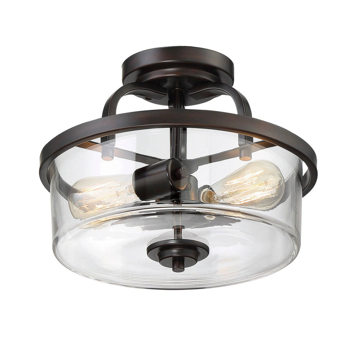 2 Light Semi Flush English Bronze R68502