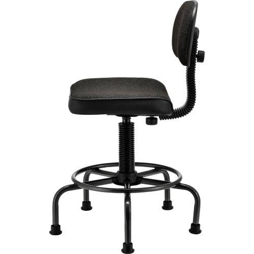 Fabric Desk Stool Black T62815