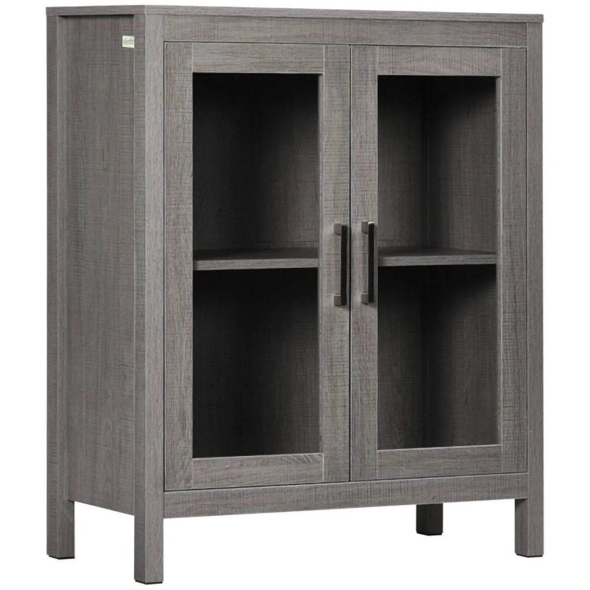 Gray Wooden Bathroom Floor Cabinet X948