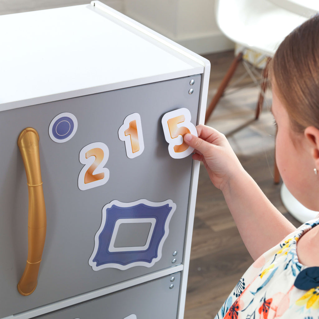 Magnetic Play Kitchen with Sink, Ice Maker & 9 Accessories E600486