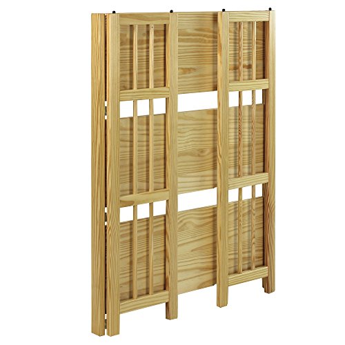 3 Shelf Folding Bookcase, 27.5" Wide, Espresso L80961