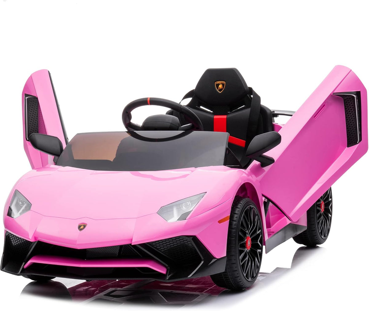 12V Pink Kids Electric Ride On Car with Parent Control R272309