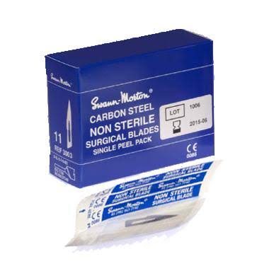 #11 Non-Sterile Carbon Steel Surgical Blades M706