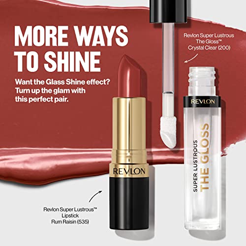 Super Lustrous Glass Shine Lipstick, 007 Glazed Mauve, 0.15 Oz X19644