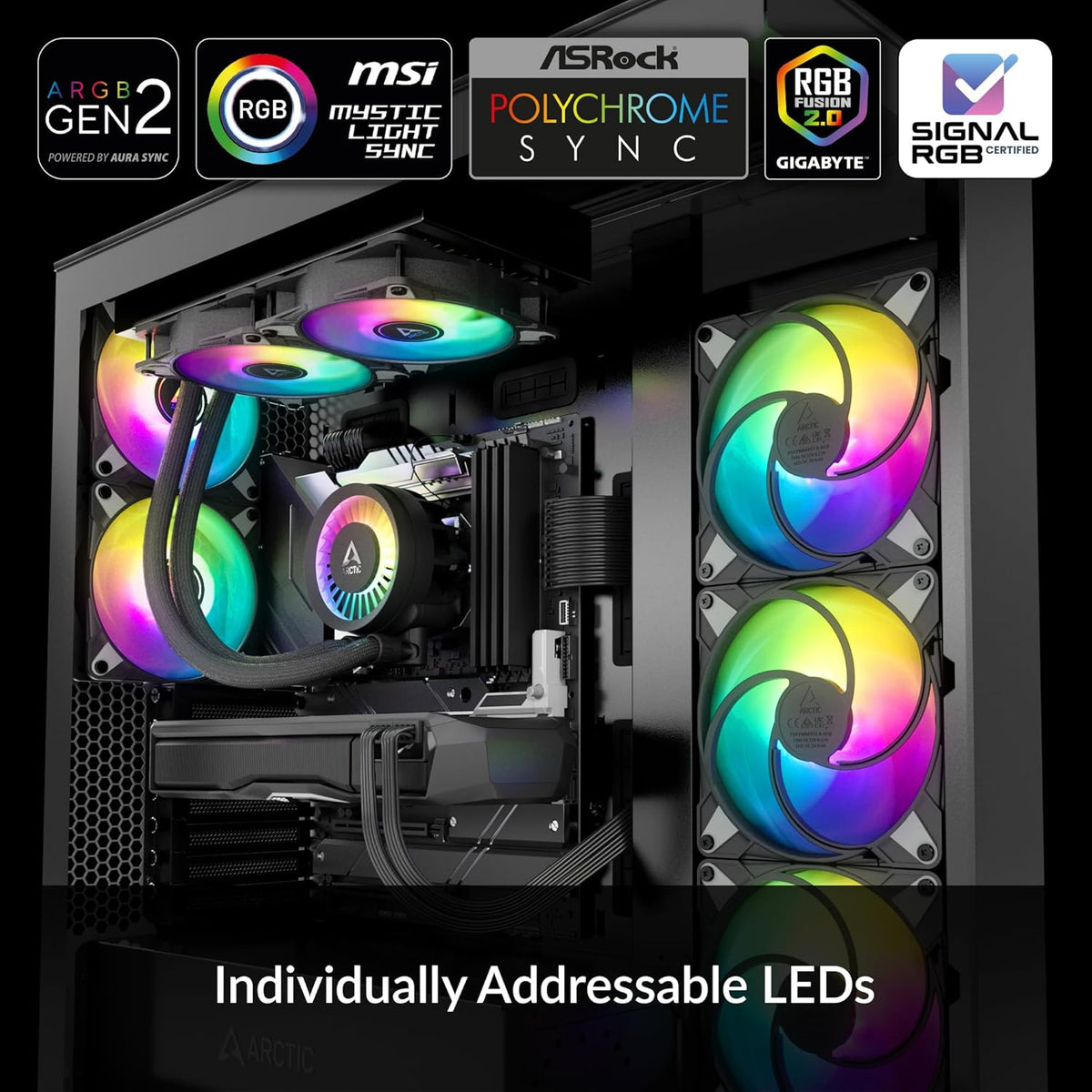 Black 280 CPU AIO Water Cooler H82576
