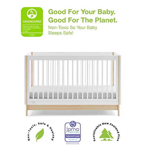 Bianca White Natural 4-in-1 Convertible Crib Y979