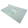 White Quartz 36-Inch Vanity Top with Undermount Sink H9512