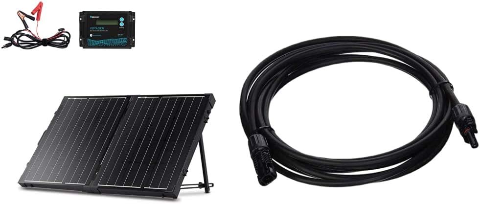 100 Watt 12 Volt Monocrystalline Portable Foldable Solar Panel Suitcase V11324