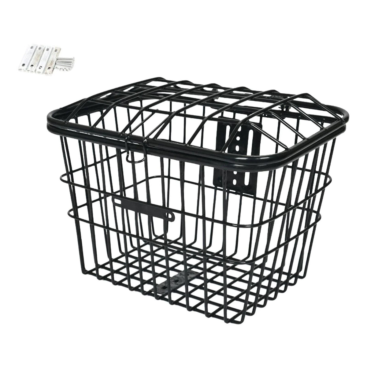 Metal Wire Storage Basket with Cover L6722