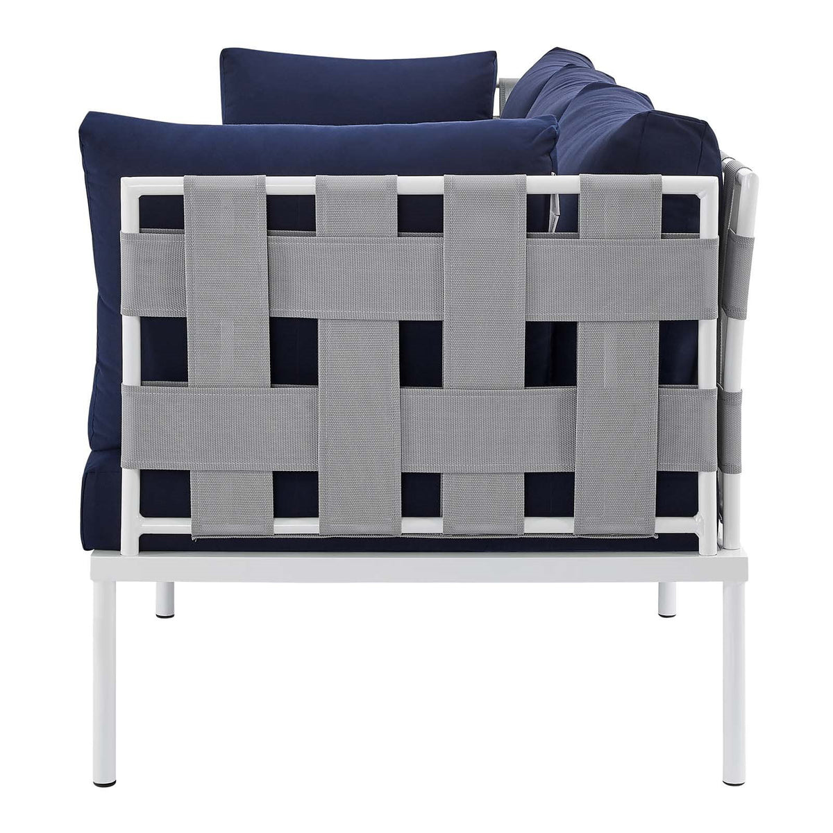 Grey Blue Navy Modern Outdoor Lounge Sofa O20043