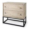 Light Brown Two Drawer Chest H614