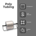 2.5" x 1500' Clear Polyethylene Poly Tubing Single Roll Y127
