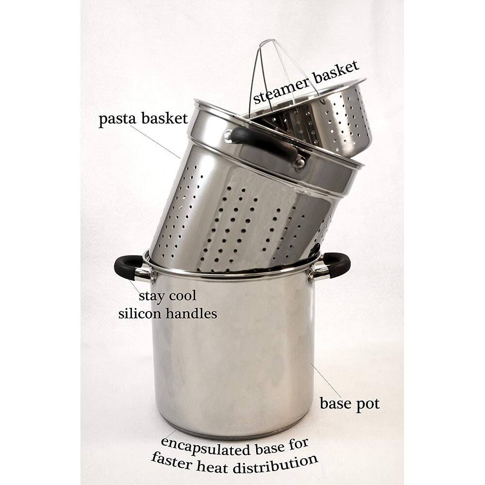 12 qt Stainless Steel Pasta Cooker X477