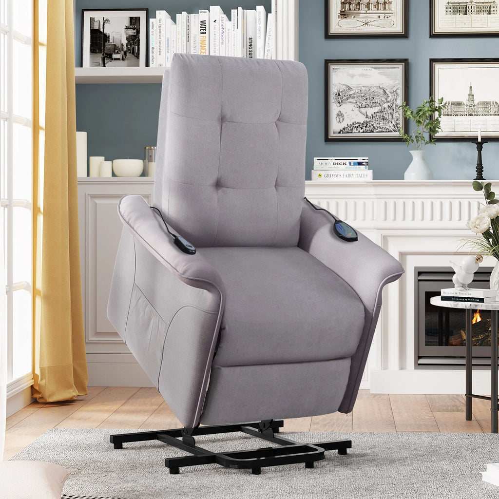 Power Lift Recliner Chair Light Gray I280309