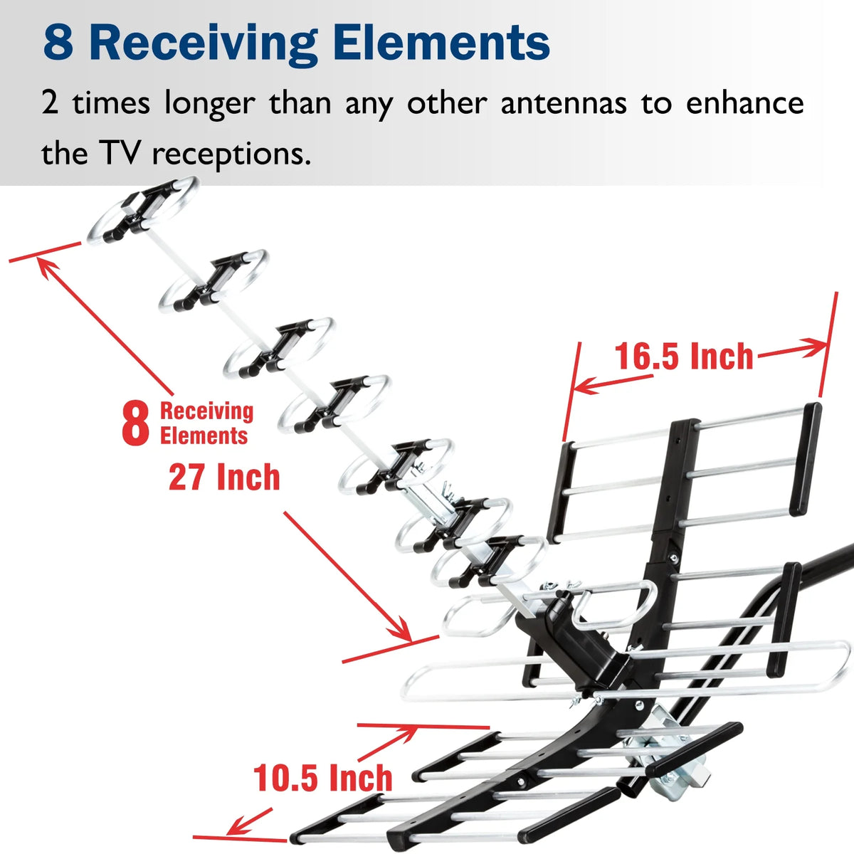 HDTV Antenna with J Mount and 40 ft. RG6 Coaxial Cable Y9529