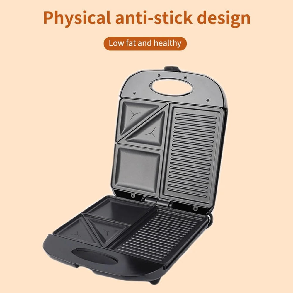 1400W Non-Stick Electric Grill Waffle Maker J4855