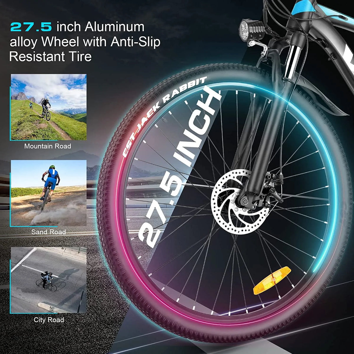 Electric Mountain Bike 500W 21 Speed R170897