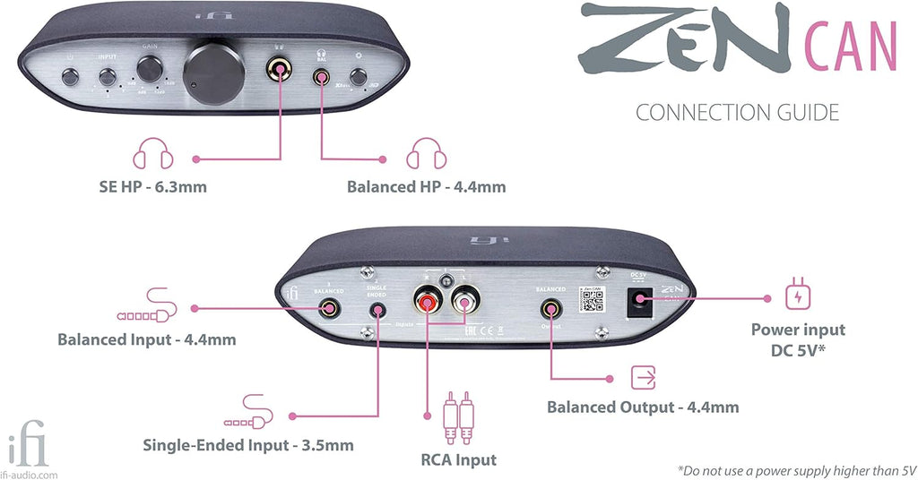 Balanced Desktop Headphone Amp and Preamp with 4.4mm Outputs V8028