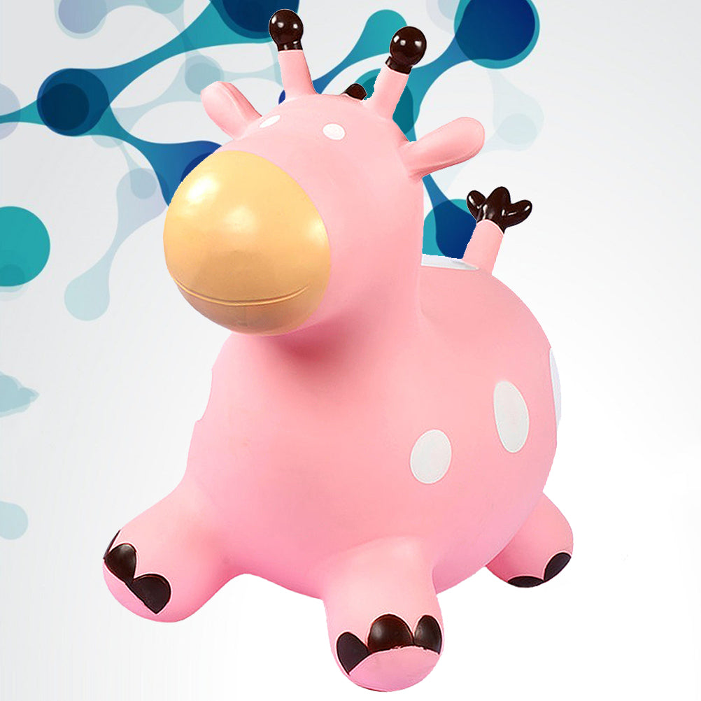 Inflatable Bouncing Horse Toy with Air Pump (Pink) P279103