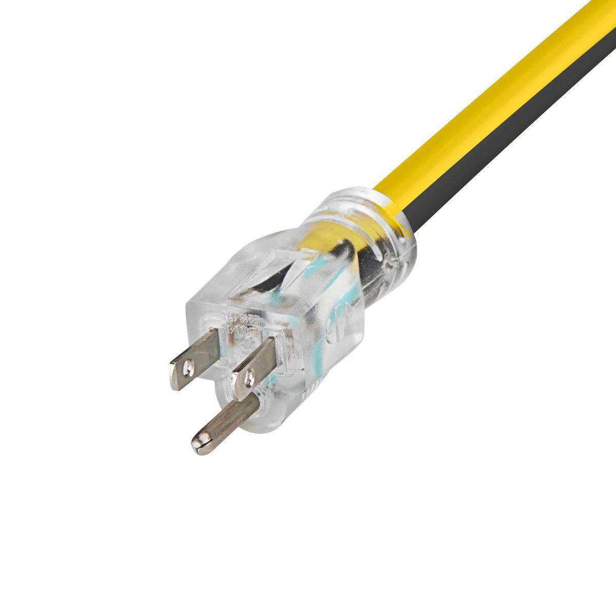 100 ft. 12/3 Gauge Multiple Outlet Extension Cord with Indicator Light, Yellow, Black Q7389