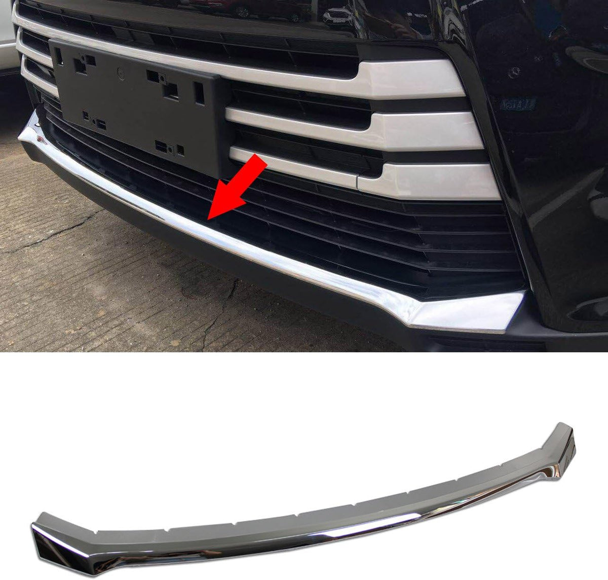 Chrome Front Grill Bumper Protector Guard Cover Trim H444849