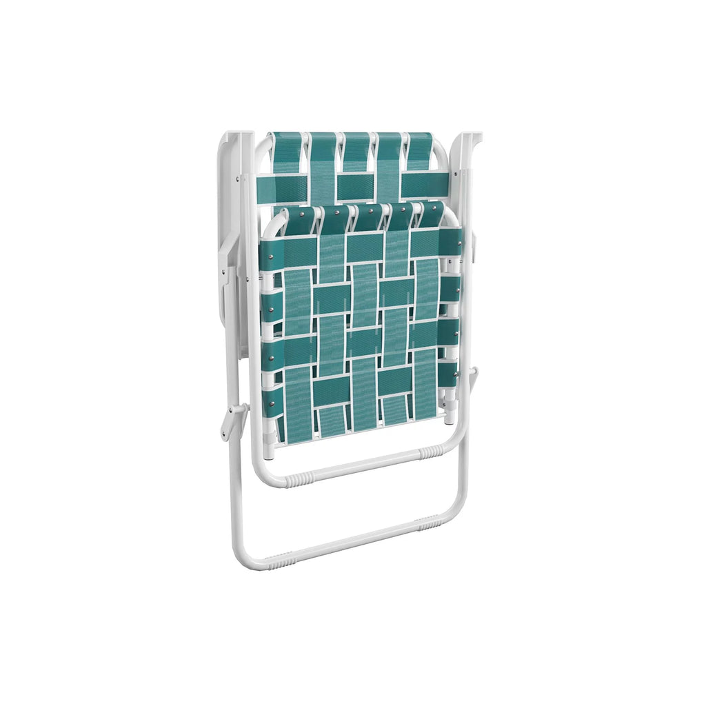 Folding Lawn Chairs 2-Pack Teal E1755