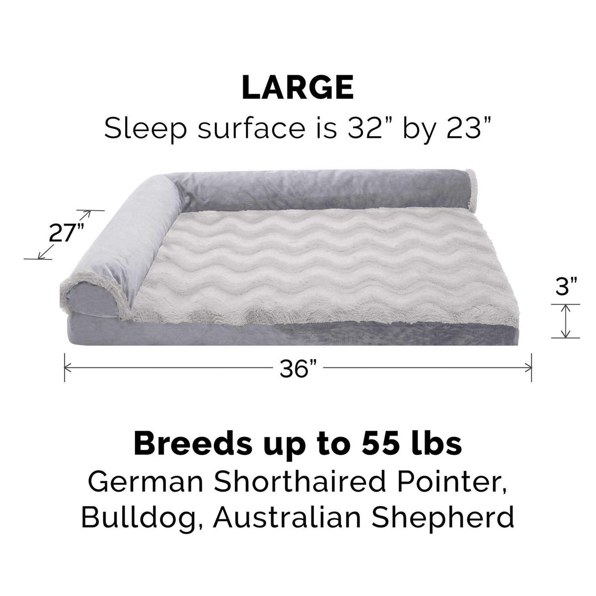 Velvet Chaise Lounge Dog Bed G283194