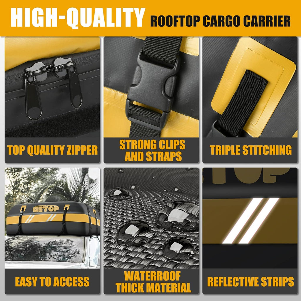 21 Cubic Feet Waterproof Rooftop Cargo Carrier Bag N175