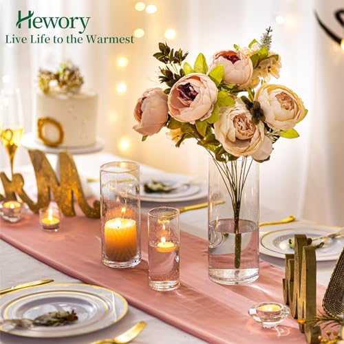 3 PCS Clear Glass Cylinder Candle Holder P6160