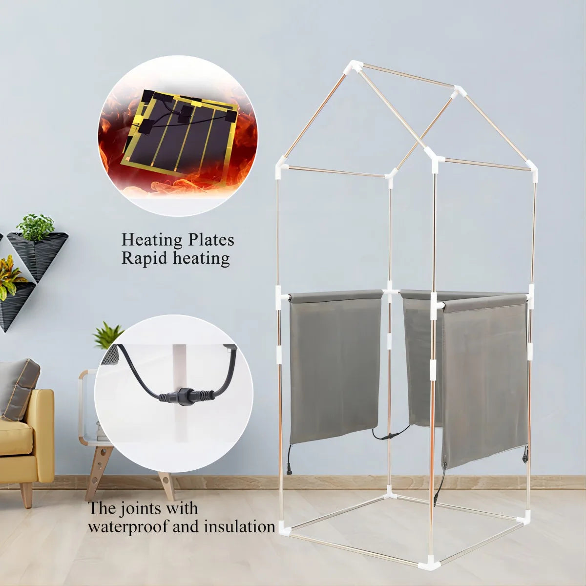 Black Far Infrared Full Body Sauna Tent B73151