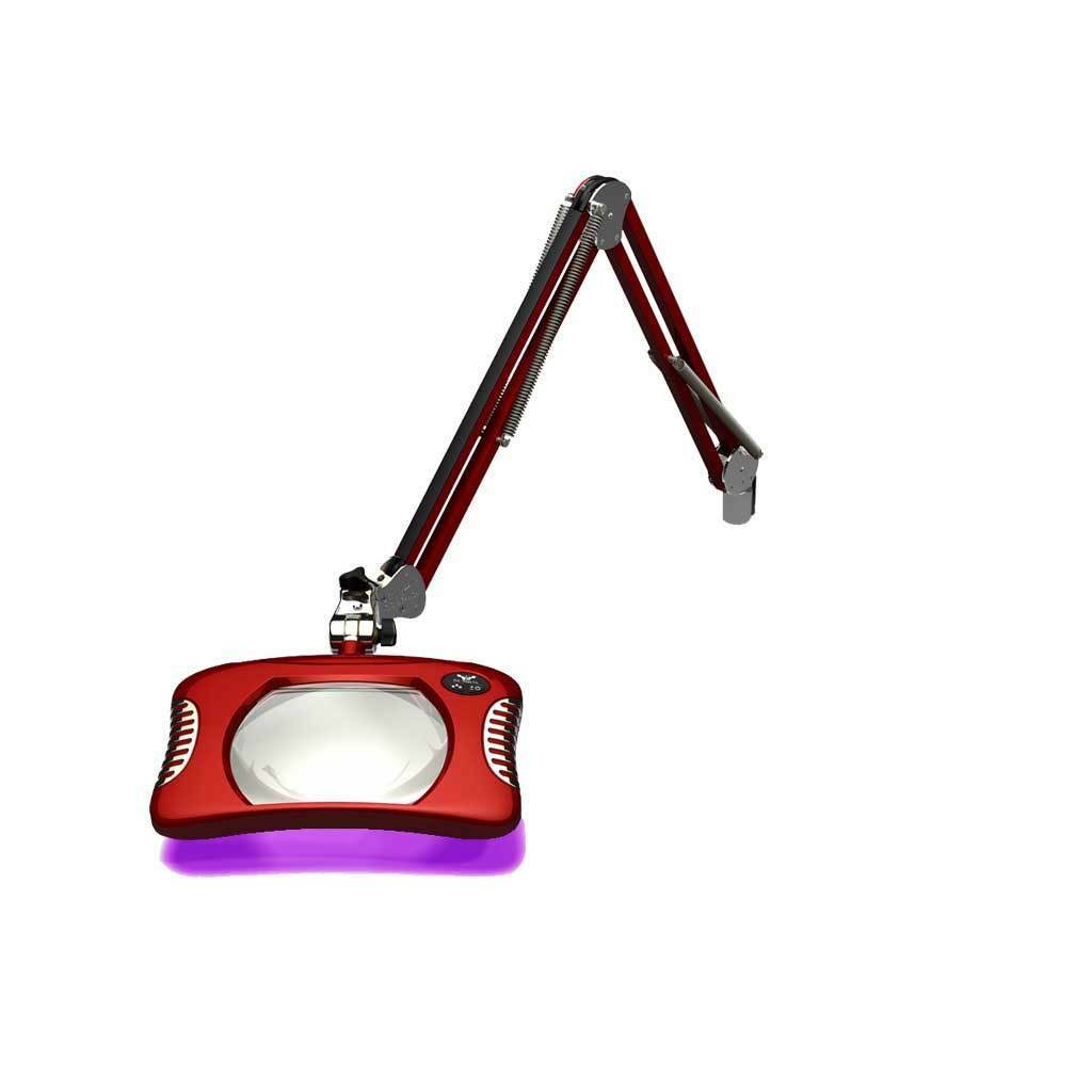 Red UV/LED Magnifier with Arm P948