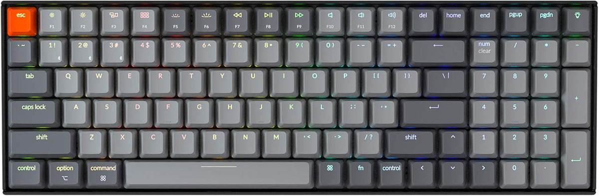 96% Layout 100 Keys Wireless Bluetooth 5.1/Wired USB C Mechanical Keyboard D352