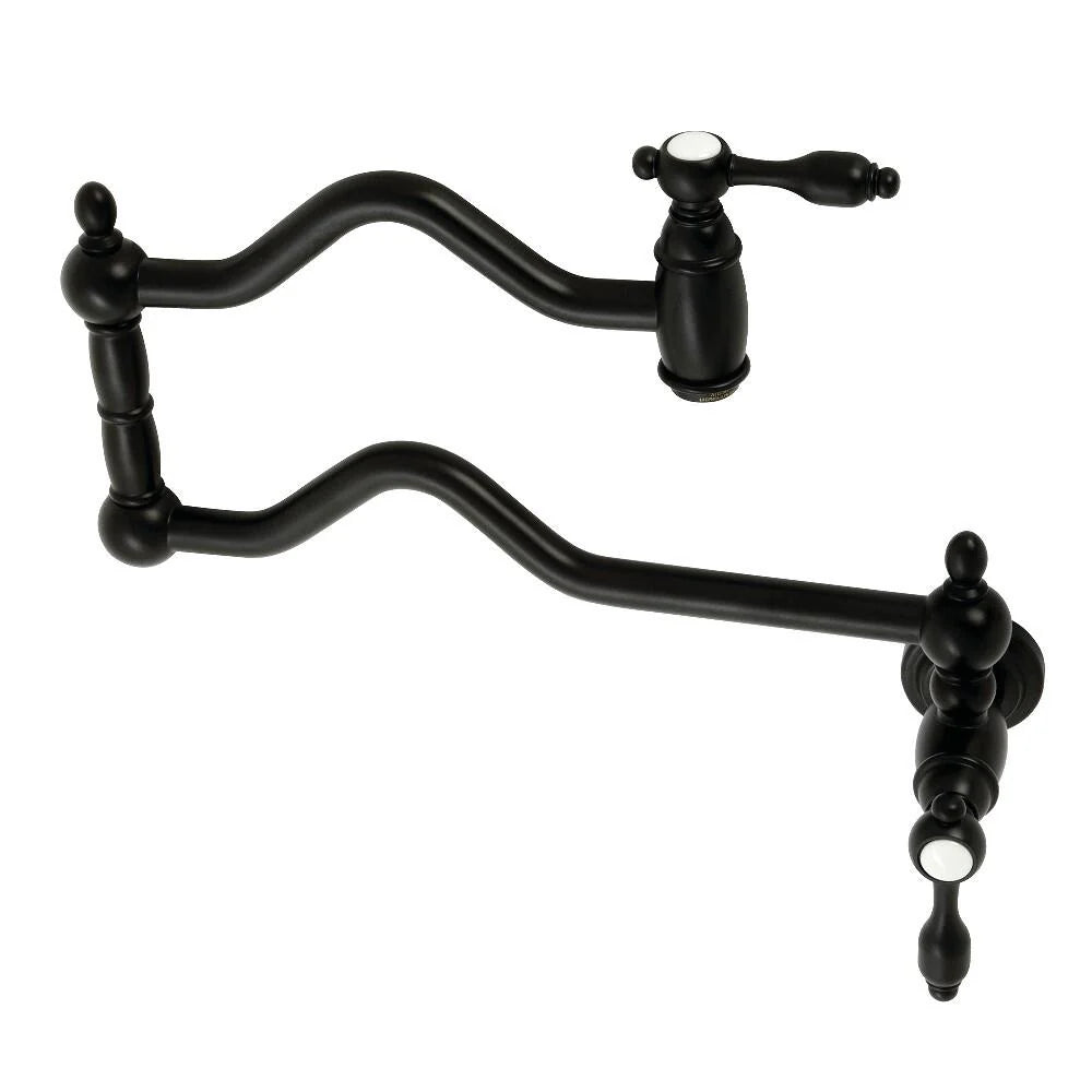 Two-Handle Pot Filler in Matte Black H2431