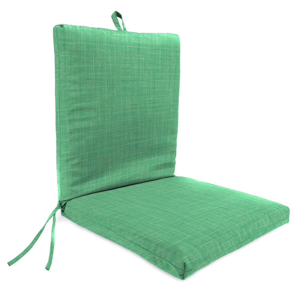 Dill Green Rectangular Outdoor Chair Cushion with Ties G500319