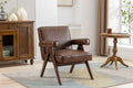 Leisure Chair with Solid Wood Armrest and Feet R520