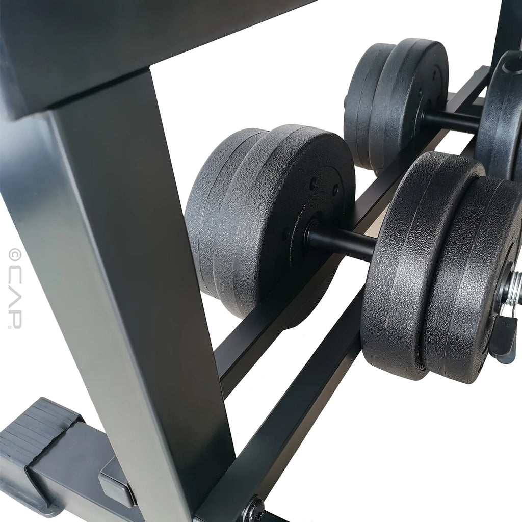 Flat Weight Bench & 50 lb Adjustable Dumbbell Set N51880