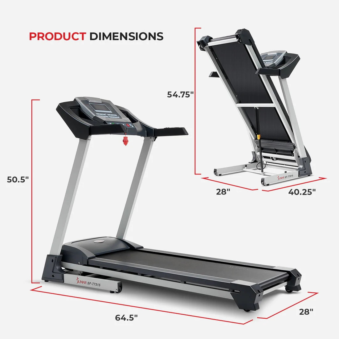 Foldable Treadmill with Auto Incline V5895