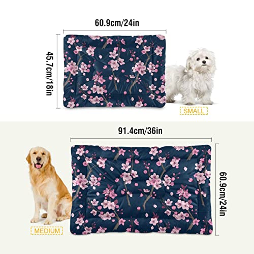 Soft Machine Washable Dog Bed Mat with Anti-Slip Bottom F430345