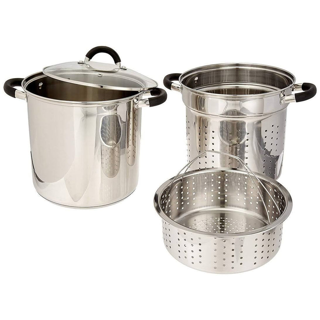 12 qt Stainless Steel Pasta Cooker X477