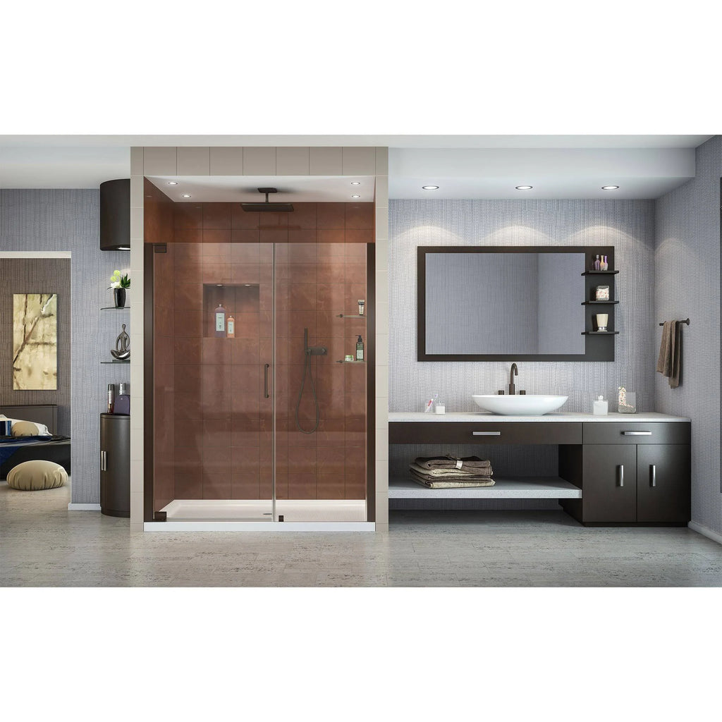 Pivot Shower Door, Oil Rubbed Bronze Finish Hardware N538