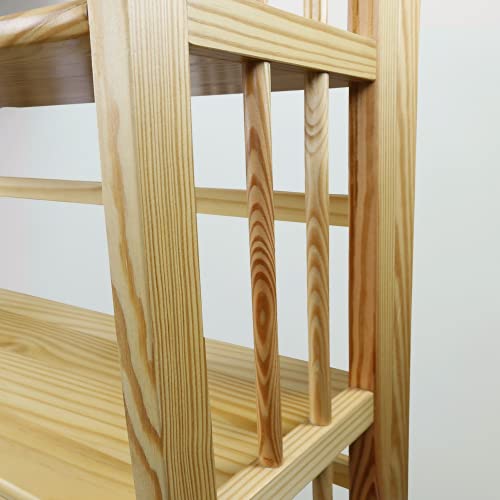 3 Shelf Folding Bookcase, 27.5" Wide, Espresso L80961