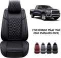 Black Leather Truck Seat Covers Full Set A609