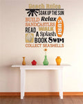 22 Inch x 32 Inch Beach Wall Decal Sticker M47659